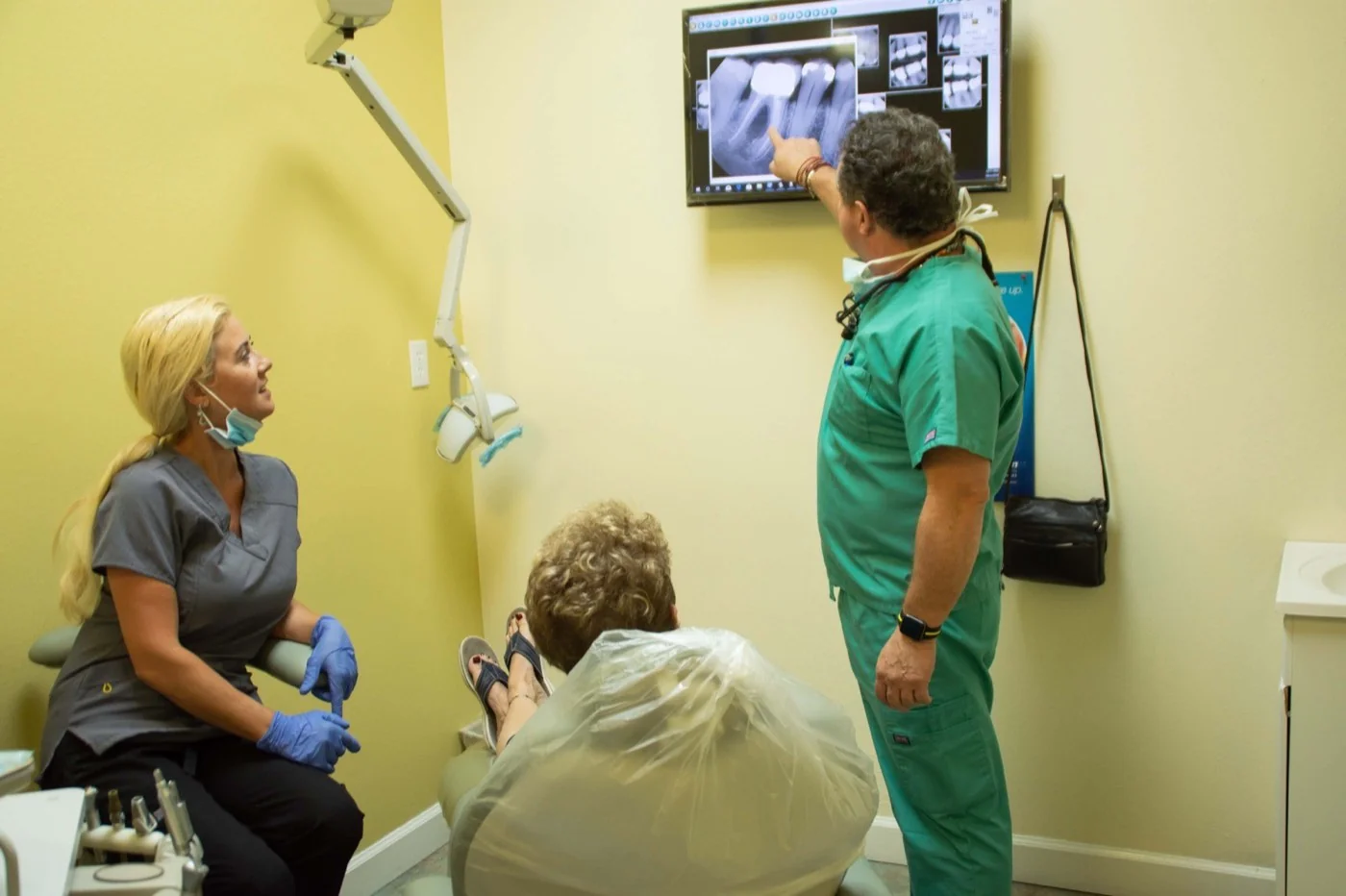 Dr. Estrada with patient