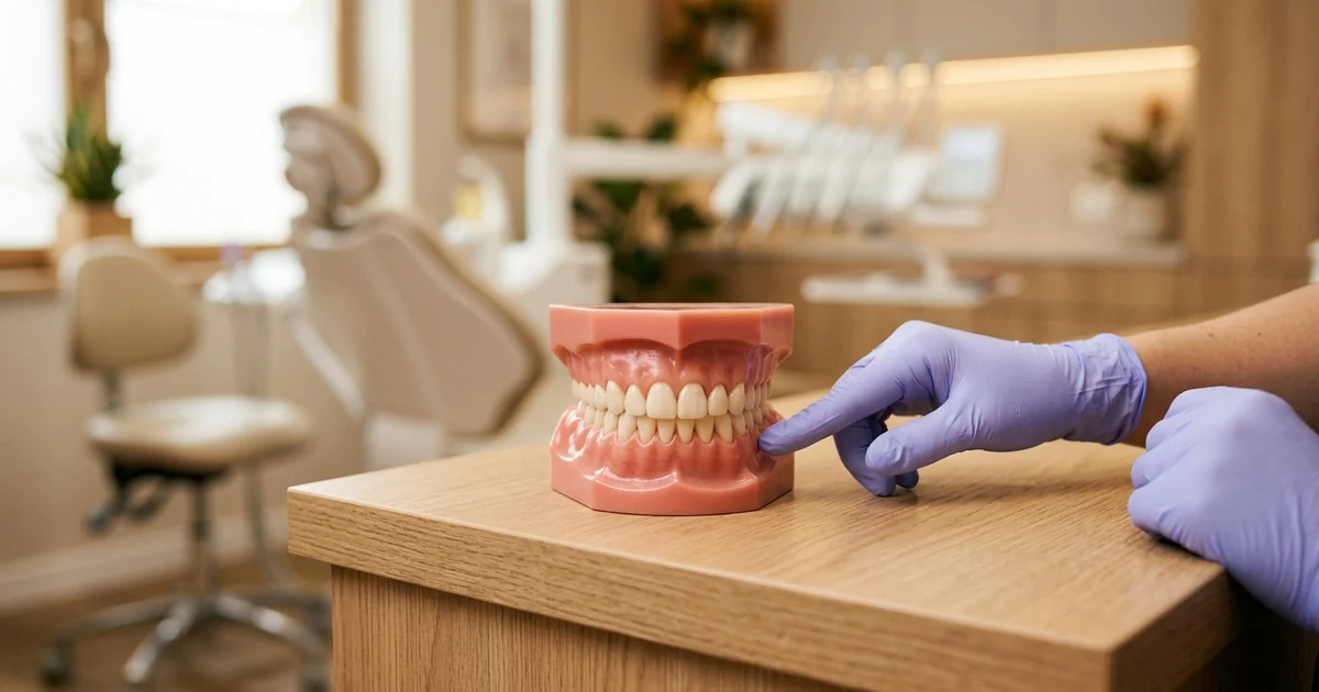 Custom Perio Protect tray delivering medication along an inflamed gum line